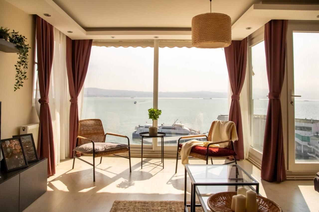 Exceptional Flat With Gorgeous Sea View In Izmir 아파트 외부 사진
